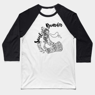 Skeleton Soul Boarder Baseball T-Shirt